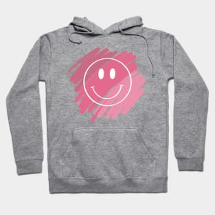 Pink Smile Face Hoodie